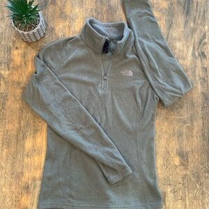 The North Face Olive Green Fleece Pullover Size Extra S
